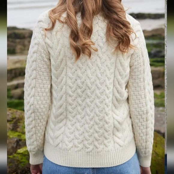 919 Blarney Woollen Mills Supersoft Merino Wool Aran Lumber Small - Picture 2 of 11